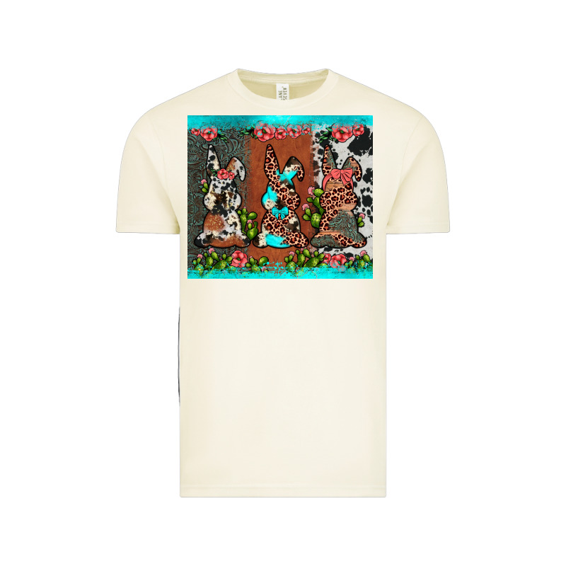 Easter Bunny's Leopard Cowhide Cactus Vintage Tee by JahusDesignShop | Teevron