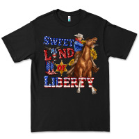 Black western sweet land of liberty 4th july billie wilder Premium Tee - texasbilliewilder