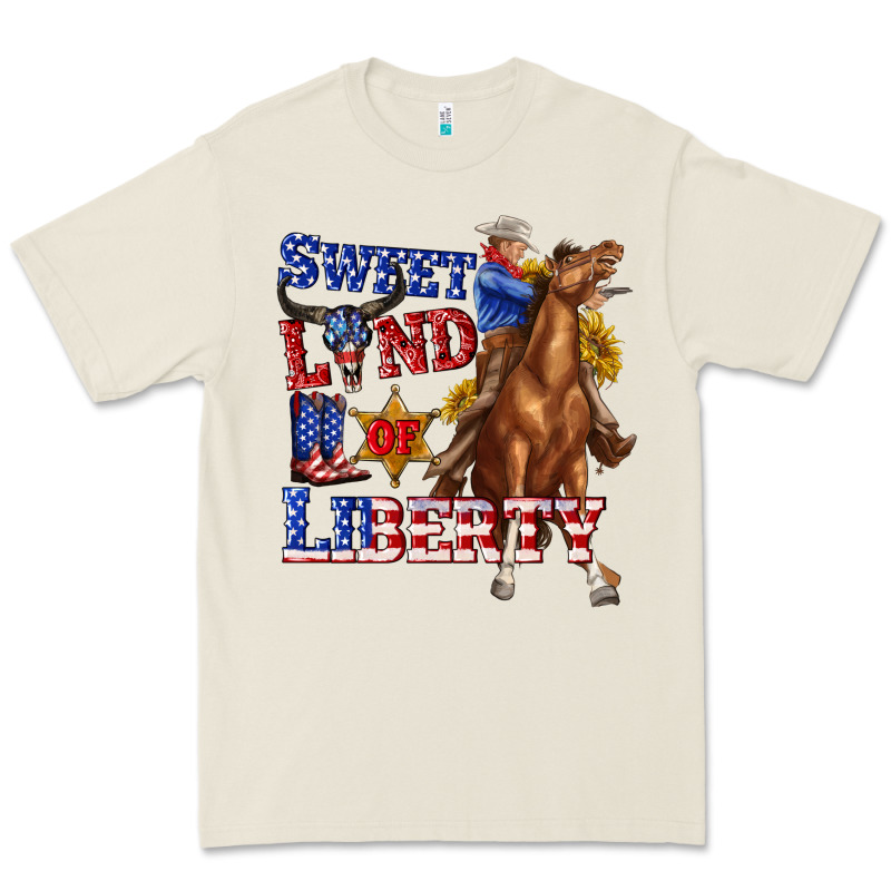 Western Sweet Land Of Liberty 4th July Billie Wilder Premium Tee by texasbilliewilder | Teevron