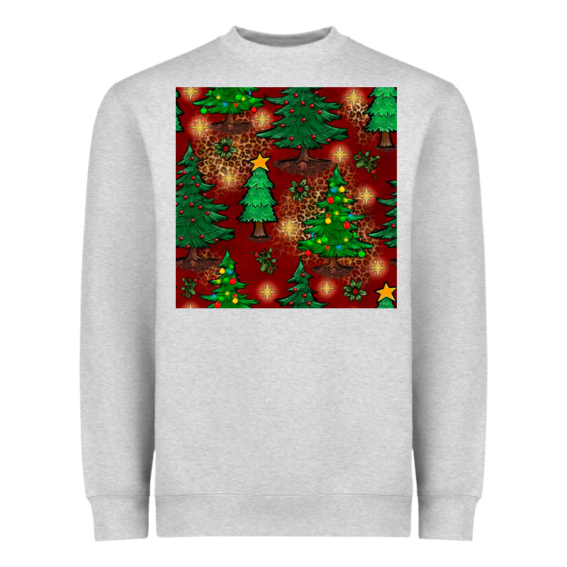 Christmas Trees Seamless Pattern Heavyweight Sweatshirt by BundleAndBundleShop | Teevron