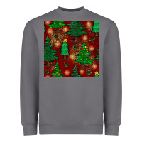 Storm christmas trees seamless pattern Heavyweight Sweatshirt - BundleAndBundleShop