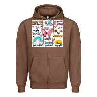 Chestnut positive affirmations Zipper Hoodie - MaliasSmallBusiness
