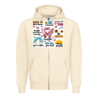 Sandshell positive affirmations Zipper Hoodie - MaliasSmallBusiness