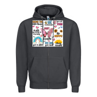Smoke positive affirmations Zipper Hoodie - MaliasSmallBusiness