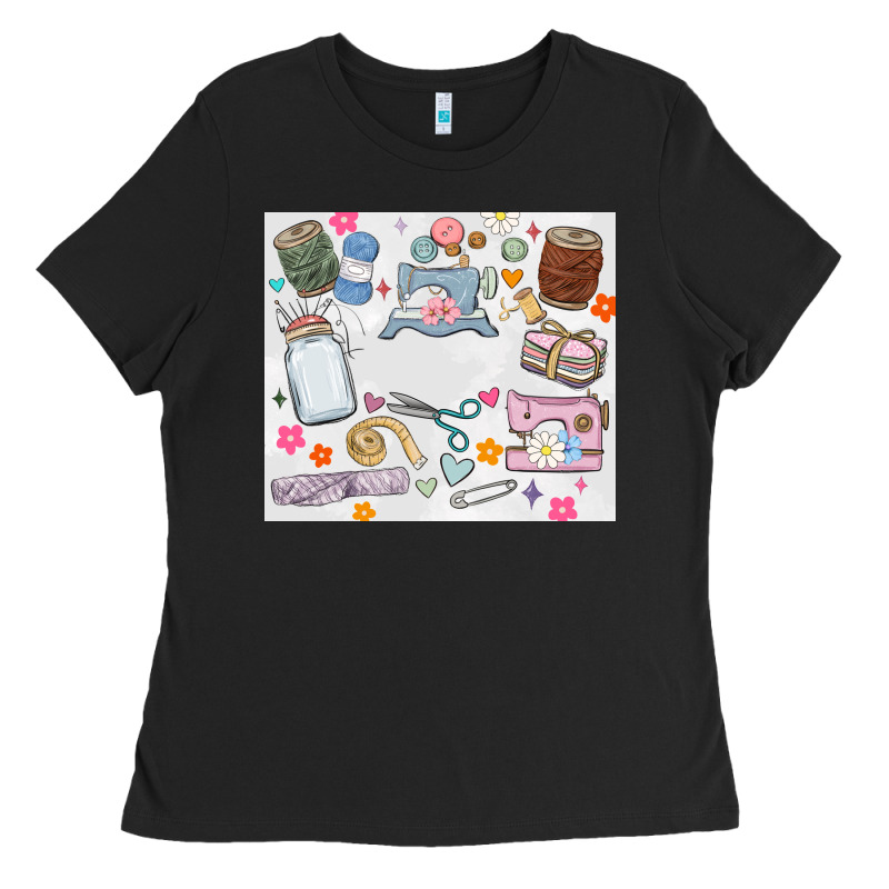 Sewing Ladies Tee by MaliasSmallBusiness | Teevron
