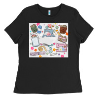 Black sewing Ladies Tee - MaliasSmallBusiness