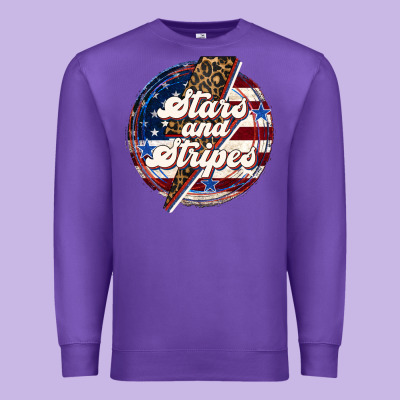 Western Stars And Stripes 4th Of July Premium Sweatshirt Designed By Lillyallendesigns