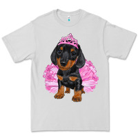 Dove Grey balerina dachshund with tutu Premium Tee - RanaPortraitStore