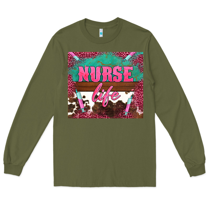 Western Nurse Life Needle Long Sleeve Tee by BarkalooDesign | Teevron