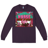 Plum western nurse life needle Long Sleeve Tee - BarkalooDesign