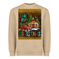 Mushroom small town christmas church Heavyweight Sweatshirt - AdoDesignShop
