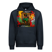 Navy juneteenth black woman fashion girl Urban Hoodie - CowGirlArtShop