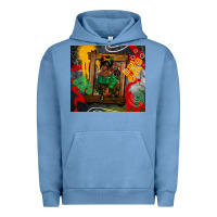 Pigment Pebble Blue juneteenth black woman fashion girl Urban Hoodie - CowGirlArtShop