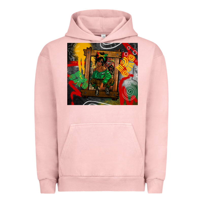 Juneteenth Black Woman Fashion Girl Urban Hoodie by CowGirlArtShop | Teevron