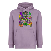 Lavender new orleans mardi gras Heavyweight Hoodie - LillyAllenDesigns