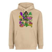 Mushroom new orleans mardi gras Heavyweight Hoodie - LillyAllenDesigns
