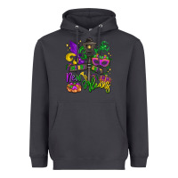 Smoke new orleans mardi gras Heavyweight Hoodie - LillyAllenDesigns