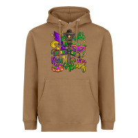 Toasted Coconut new orleans mardi gras Heavyweight Hoodie - LillyAllenDesigns