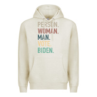 Oatmeal Heather Person Woman Man Vote Biden Premium Hoodie - Bettercallsaul