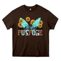 Chocolate Brown created with a purpose Heavy Core Tee - texasbilliewilder