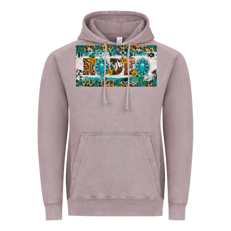 Rodeo License Plate Vintage Hoodie by HRA Design Shop | Teevron