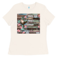 Bone pray big worry small trust god Ladies Tee - MaliasSmallBusiness