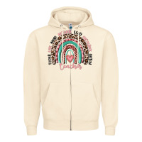 Sandshell teacher rainbow Zipper Hoodie - MaliasSmallBusiness