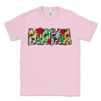 Bubblegum Pink floral animal print mama Classic Tee - CowhideDigitalArt