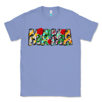 Colony Blue floral animal print mama Classic Tee - CowhideDigitalArt