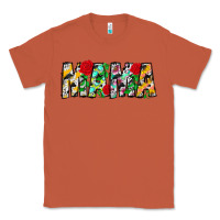 Copper floral animal print mama Classic Tee - CowhideDigitalArt