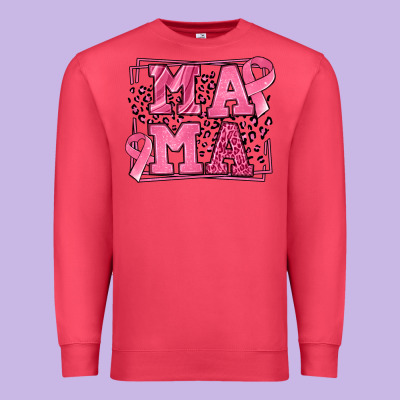 Breast Cancer Awareness Mama Premium Sweatshirt Designed By Lillyallendesigns