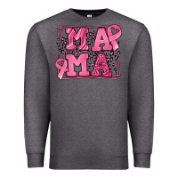 Charcoal Heather Breast Cancer Awareness mama Premium Sweatshirt - LillyAllenDesigns