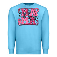 Ocean Blue Breast Cancer Awareness mama Premium Sweatshirt - LillyAllenDesigns