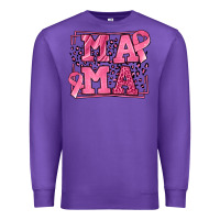 Purple Breast Cancer Awareness mama Premium Sweatshirt - LillyAllenDesigns