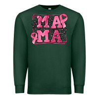 Sports Green Breast Cancer Awareness mama Premium Sweatshirt - LillyAllenDesigns