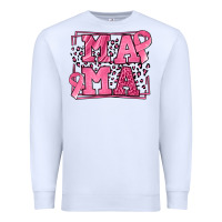White Breast Cancer Awareness mama Premium Sweatshirt - LillyAllenDesigns