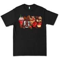 Black hot chocolate coffee cups Premium Tee - Zillion Design Studio