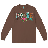 Chestnut western nurse arrow floral Long Sleeve Tee - BarkalooDesign