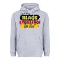 Heather Grey it's the black excellence for me Heavyweight Hoodie - LillyAllenDesigns