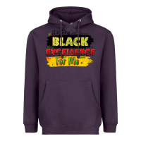 Plum it's the black excellence for me Heavyweight Hoodie - LillyAllenDesigns