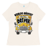Bone worlds greatest school bus driver Ladies Tee - MaliasSmallBusiness