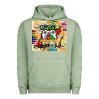 Pigment Oil Green level 100 days of school Urban Hoodie - CowGirlArtShop