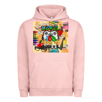 Pigment Salmon level 100 days of school Urban Hoodie - CowGirlArtShop
