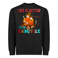 Black life is better by the campfire with marshmallows Heavyweight Sweatshirt - AdoDesignShop
