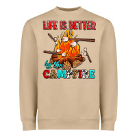 Life Is Better By The Campfire With Marshmallows Heavyweight Sweatshirt | Teevron