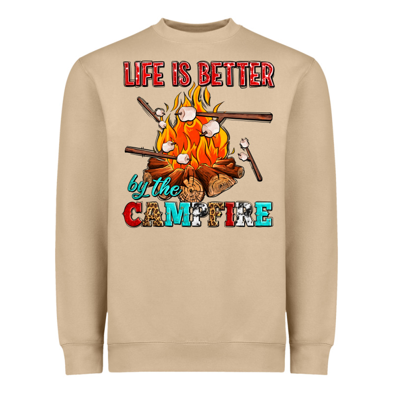 Life Is Better By The Campfire With Marshmallows Heavyweight Sweatshirt by AdoDesignShop | Teevron