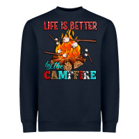 Navy life is better by the campfire with marshmallows Heavyweight Sweatshirt - AdoDesignShop