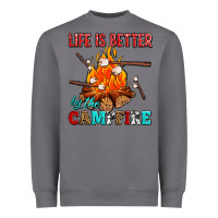 Storm life is better by the campfire with marshmallows Heavyweight Sweatshirt - AdoDesignShop