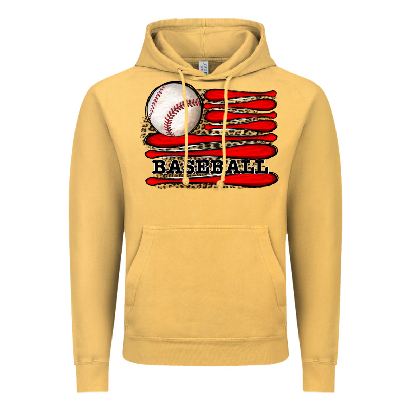 Leopard Baseball Flag Vintage Hoodie by JahusDesignShop | Teevron