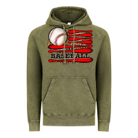 Vintage Olive leopard baseball flag Vintage Hoodie - JahusDesignShop